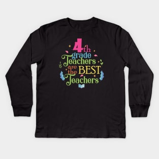 4th grade teachers Kids Long Sleeve T-Shirt